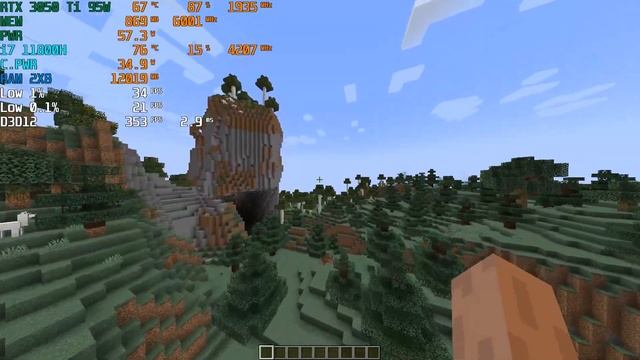Minecraft | RTX 3050 Ti + i7 11800H + 16 GB Ram | FPS Benchmark смотреть онлайн