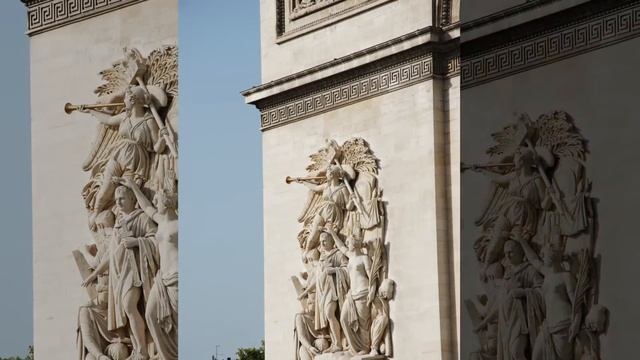 Париж, Франція. Ейфелева вежа, Єлисейські Поля, Тріумфальна арка. смотреть онлайн