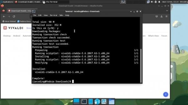 How To Install Vivaldi Browser On Fedora Linux @iwcoding