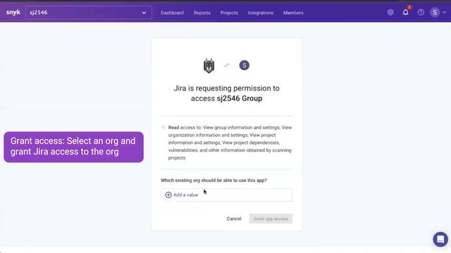 Installilng the Snyk Security in Jira Cloud app смотреть онлайн