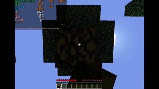 Teste Minecraft 1.8.2 A4-6300+Radeon HD 8370 смотреть онлайн