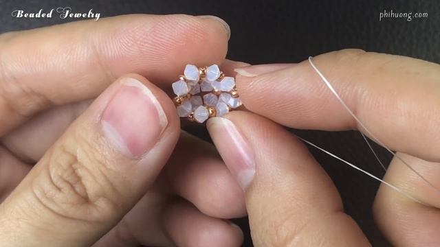 DIY Beaded Bead Earrings. Easy To Make For Beginners. Jewelry Making