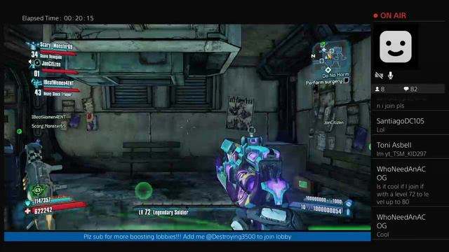 Free XP Boosting Lobbies PS4!!!! Insta Level 80!! Borderlands 2!! Come Join смотреть онлайн