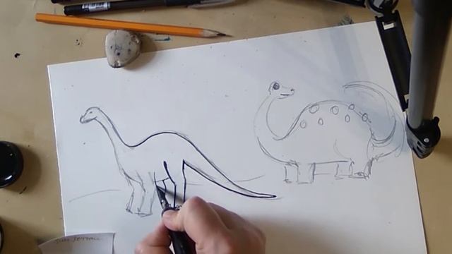 Рисуем динозаврика. Основы графики и цвета смотреть онлайн