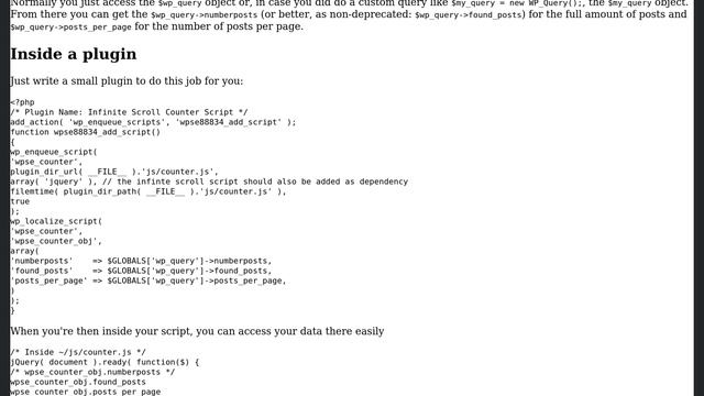 Wordpress: Get 'page' number with infinite scroll (3 Solutions!!) смотреть онлайн