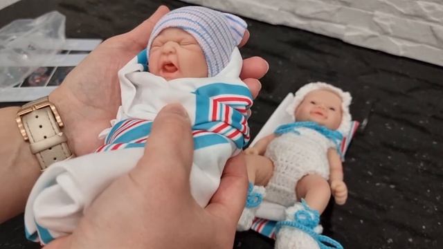 мини реборн из силикона, reborn ,minireborn, обзор на мини реборн ,распаковка кукол смотреть онлайн