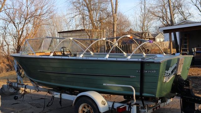 Two New Boat Covers and the first 35hp Evinrude start of Year смотреть онлайн