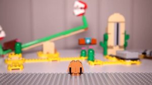 LEGO Super Mario 71363 Desert Pokey with 71365 Piranha Plant Power Slide Speed Build