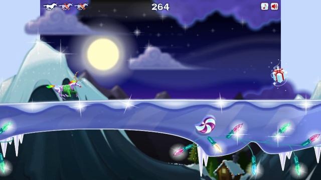 Robot Unicorn Attack: Christmas (Adult Swim Games) смотреть онлайн