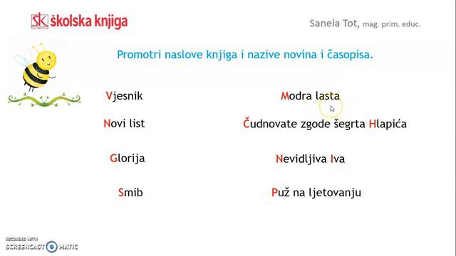 Imena novina i knjiga - veliko početno slovo, 3. r. смотреть онлайн