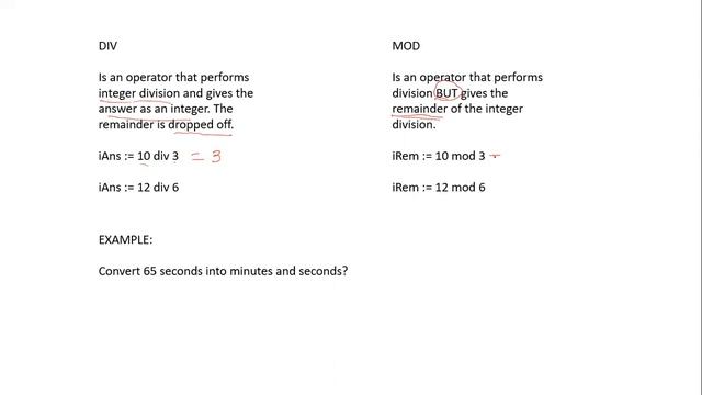 Operators DIV and MOD in Delphi EXPLAINED! |Q1 2016/2017 Exams| Grade 12 Final Exam Solutions Part смотреть онлайн