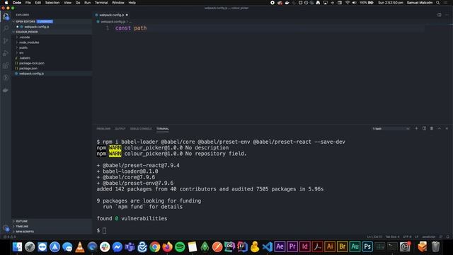Setting up the Development Environment [Getting Started with React Part 5 of 13] смотреть онлайн