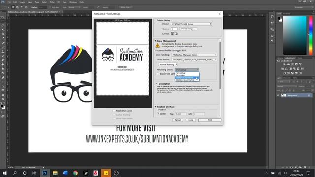 How to Setup ICC Profiles for Epson Printers in Photoshop on Windows 10 смотреть онлайн