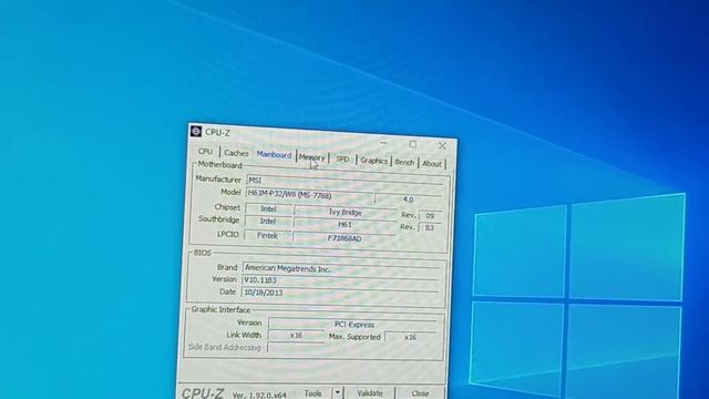 MSI H61M P32/W8 dan i5 3470 SN xxx4d4 смотреть онлайн