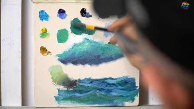 Смешивание красок для морских зарисовок. Георгий Харченко смотреть онлайн