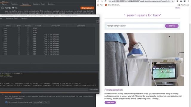Reflected XSS with event handlers and href attributes blocked смотреть онлайн