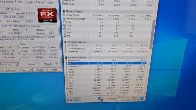 AMD FX-4100 4.53Ghz Overclock.!!!!! смотреть онлайн
