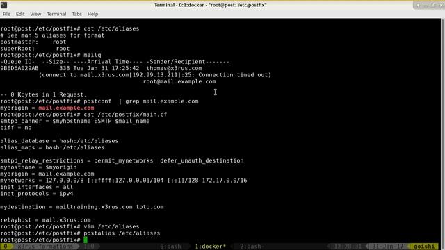 Linux 202 ( Cours 40 - Postfix - réception de courriel local ) смотреть онлайн