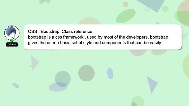 CSS : Bootstrap: Class reference смотреть онлайн