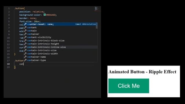 Animated Button - "Ripple Effect" using only HTML and CSS смотреть онлайн