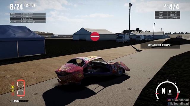 Lightning McQueen at Talladega! | Wreckfest | NASCAR Legends Mod смотреть онлайн