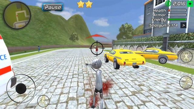 Amazing Crime Strange Stickman Rope Vice Vegas #8 New Job - Taxi Driver смотреть онлайн