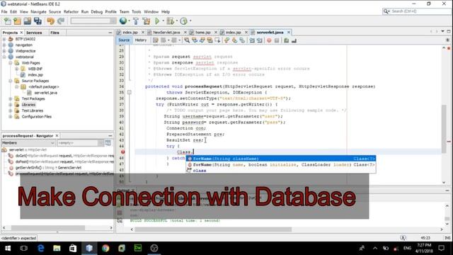 Database Connection With login page using Jsp & Serverlet || Java-netbeans смотреть онлайн
