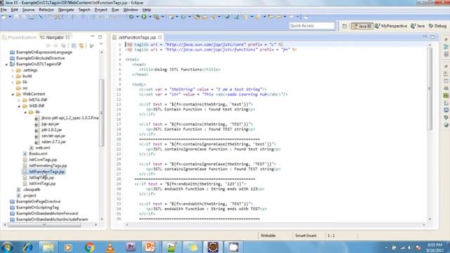 Lesson - 23 : JSP - JSTL Function Tags in JSP смотреть онлайн