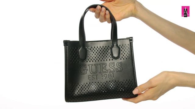 3606540 Видеообзор I Женская сумка с ручками GUESS KATEY PERF MINI TOT смотреть онлайн