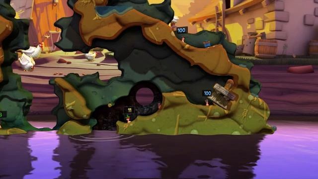 Plebs Playin' Worms Revolution - Game 4 (4P Deathmatch) смотреть онлайн
