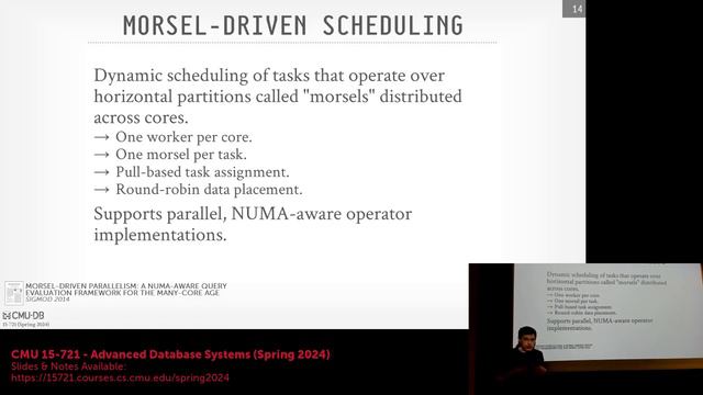 S2024 #08 - Query Scheduling & Coordination (CMU Advanced Database Systems) смотреть онлайн