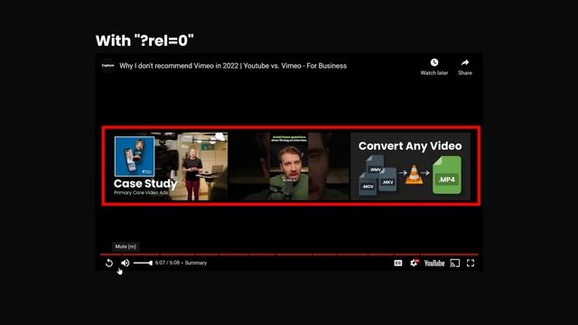 How To Disable Related Videos on an YouTube Embed [2023 UPDATE - Use &rel=0] смотреть онлайн
