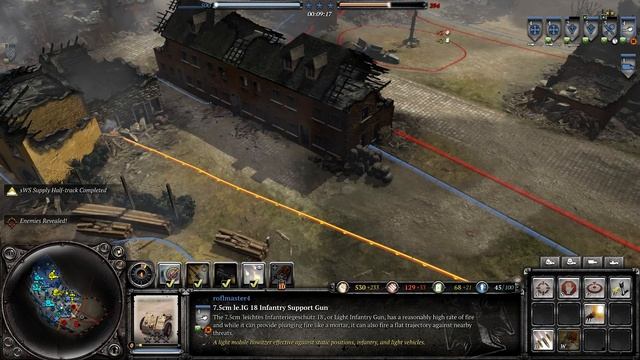 COH2 : The Western Front Armies 3v3 Multiplayer Gameplay - OberKommondo Gods! Match 8 смотреть онлайн