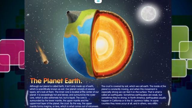 Planet Earth HD. Interactive Book For Kids. Geography, Animals And Science - App Videos For Kids
