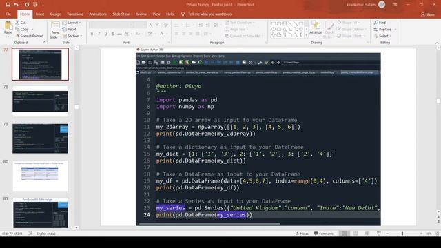 Python pandas смотреть онлайн