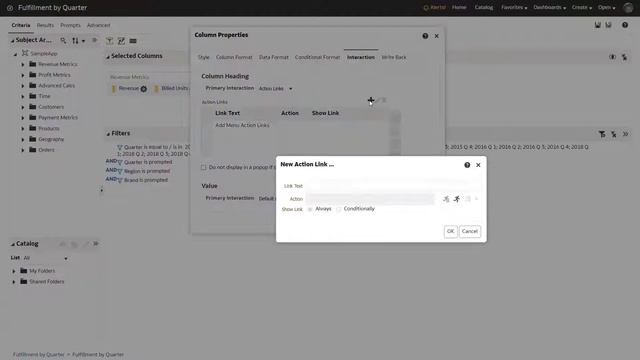 Make Analyses Interactive In Oracle Analytics