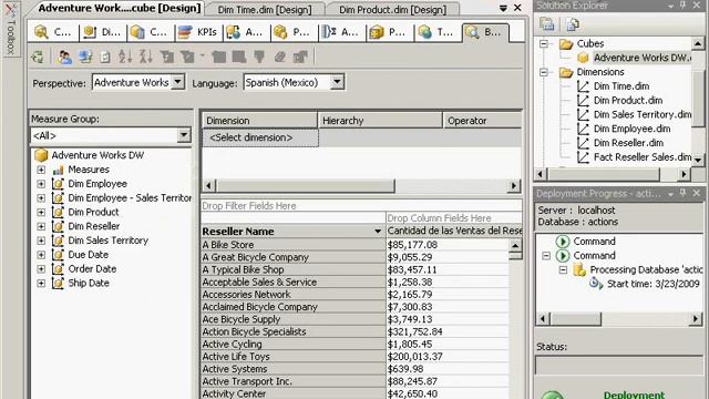 MIcrosoft BI Training Video - SSAS(Drillthrough, Transactions, Perspectives, Partition: Aggregation смотреть онлайн