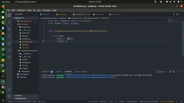 Flutter, Daraja, Django REST API Playlist #v1(Project Set Up) смотреть онлайн
