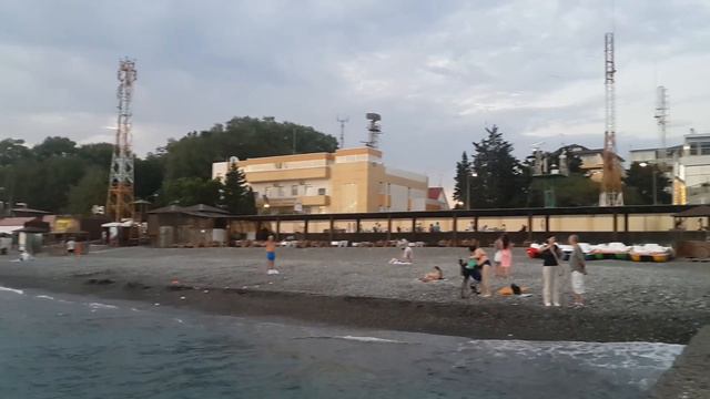 Черное море, набережная Адлера [22.06.2016] смотреть онлайн