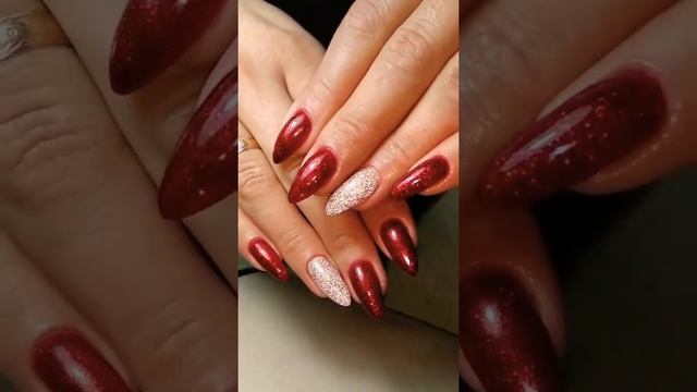 Красивый красный маникюр ??? смотреть онлайн
