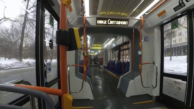 Невский по 55 трамваю Болотная ул.-Светлановская пл. СПб 14-*: 71-932 Невский 7762 по №55 (31.01.24 смотреть онлайн