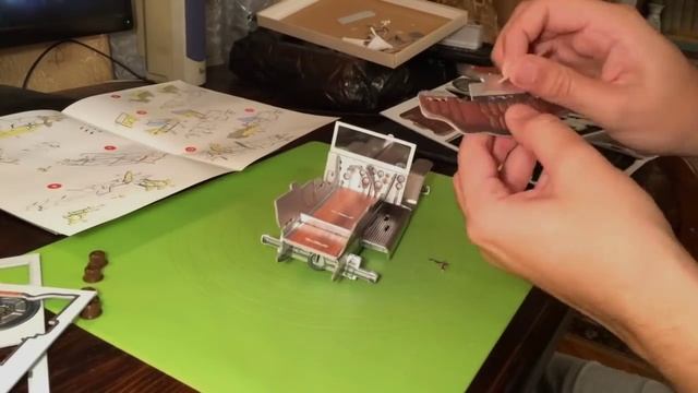 Сборка модели из картона Ретро автомобиль / Retro car 1907 / Umbum 214-3 смотреть онлайн