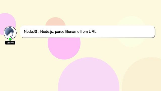 NodeJS : Node.js, parse filename from URL смотреть онлайн