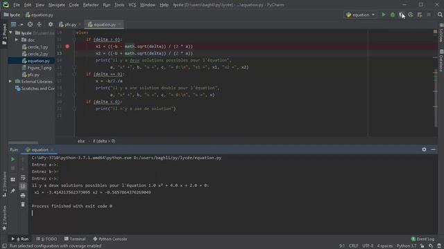 Python, Tuto 4 : Résolution d'une équation du 2nd degré смотреть онлайн