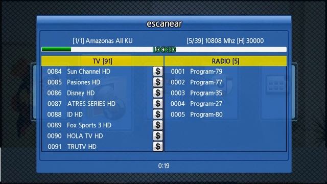 T-Bird HD S200 IPTV, scanner canales смотреть онлайн