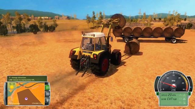 Professional Farmer 2014 - Episode 21 Loading and Selling Bales смотреть онлайн