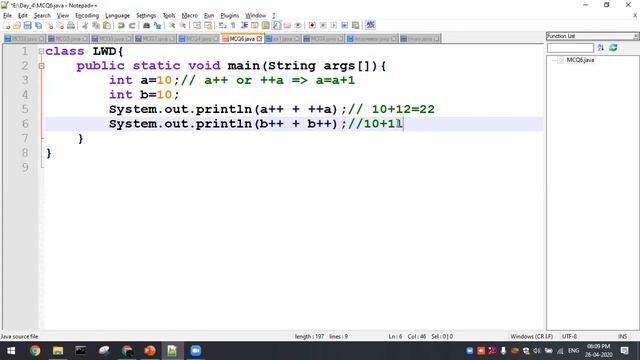 1.4 JAVA - Operator part 1- Assignment & Increment/decrement смотреть онлайн