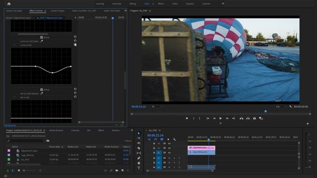 Новый Adobe Premiere Pro CC 2019 - Lumetri color hue curves ТЕСТ смотреть онлайн