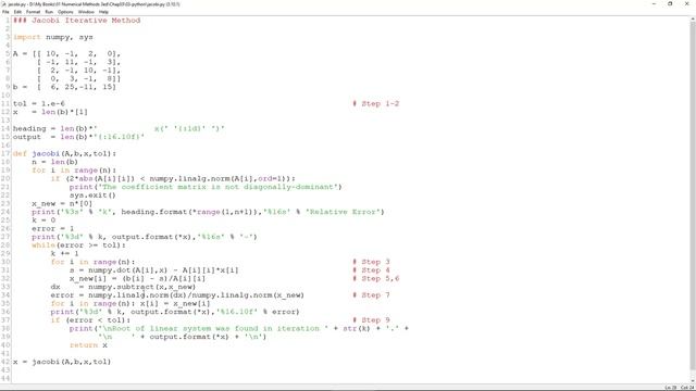 Numerical Methods 2022: 03-05 Python for Jacobi, Gauss-Seidel, and Successive Relaxation Method смотреть онлайн