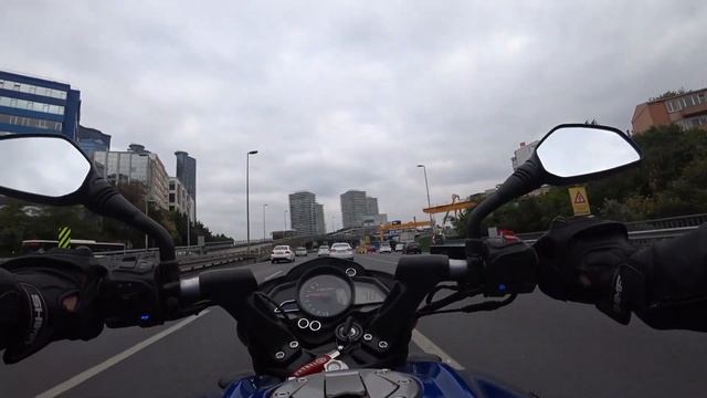 ПЕРВЫЙ МОТОВЛОГ - Езда в Университет -Стамбул-босфор-мост-Мотобудни